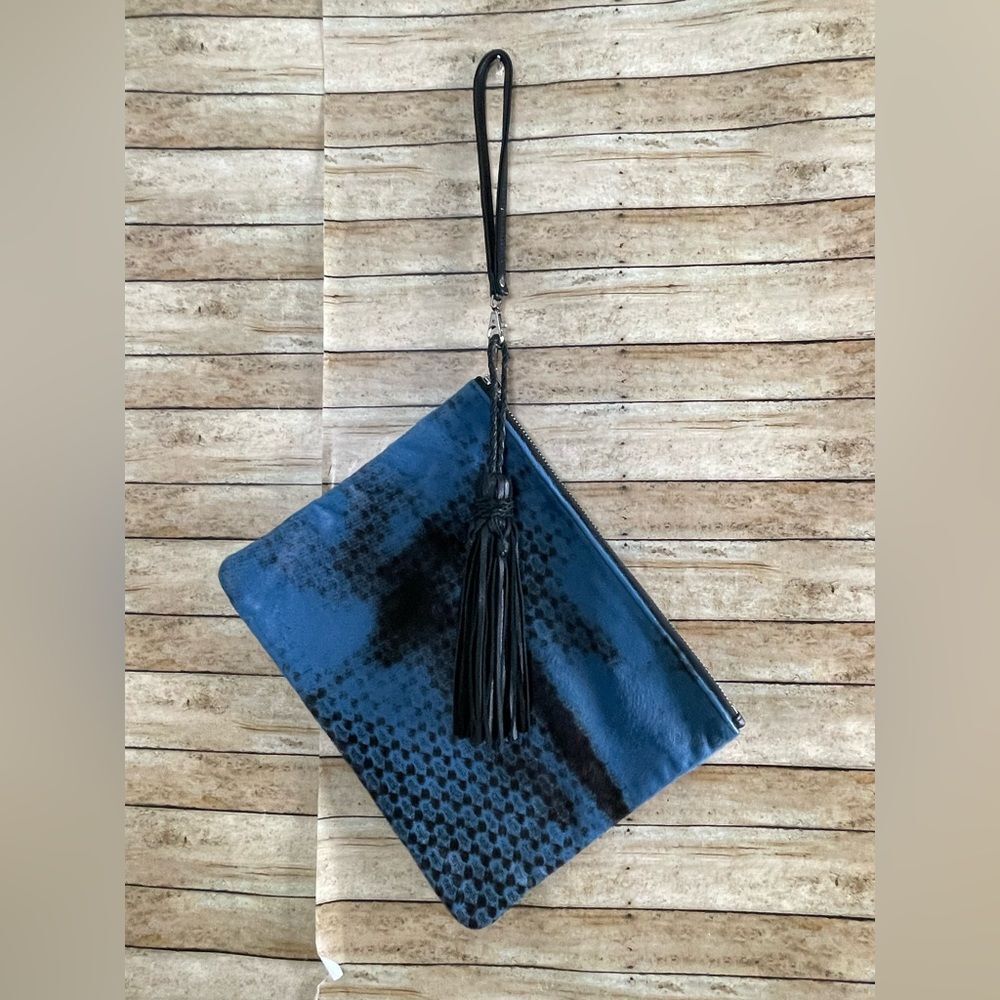 Simone Camille Dash Calf-hair Tasseled Clutch